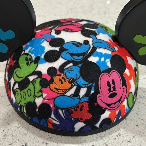 Disney Parks Oh Mickey Embroidered Bright Colorful Mickey Mouse Ears Hat - Picture 2 of 7